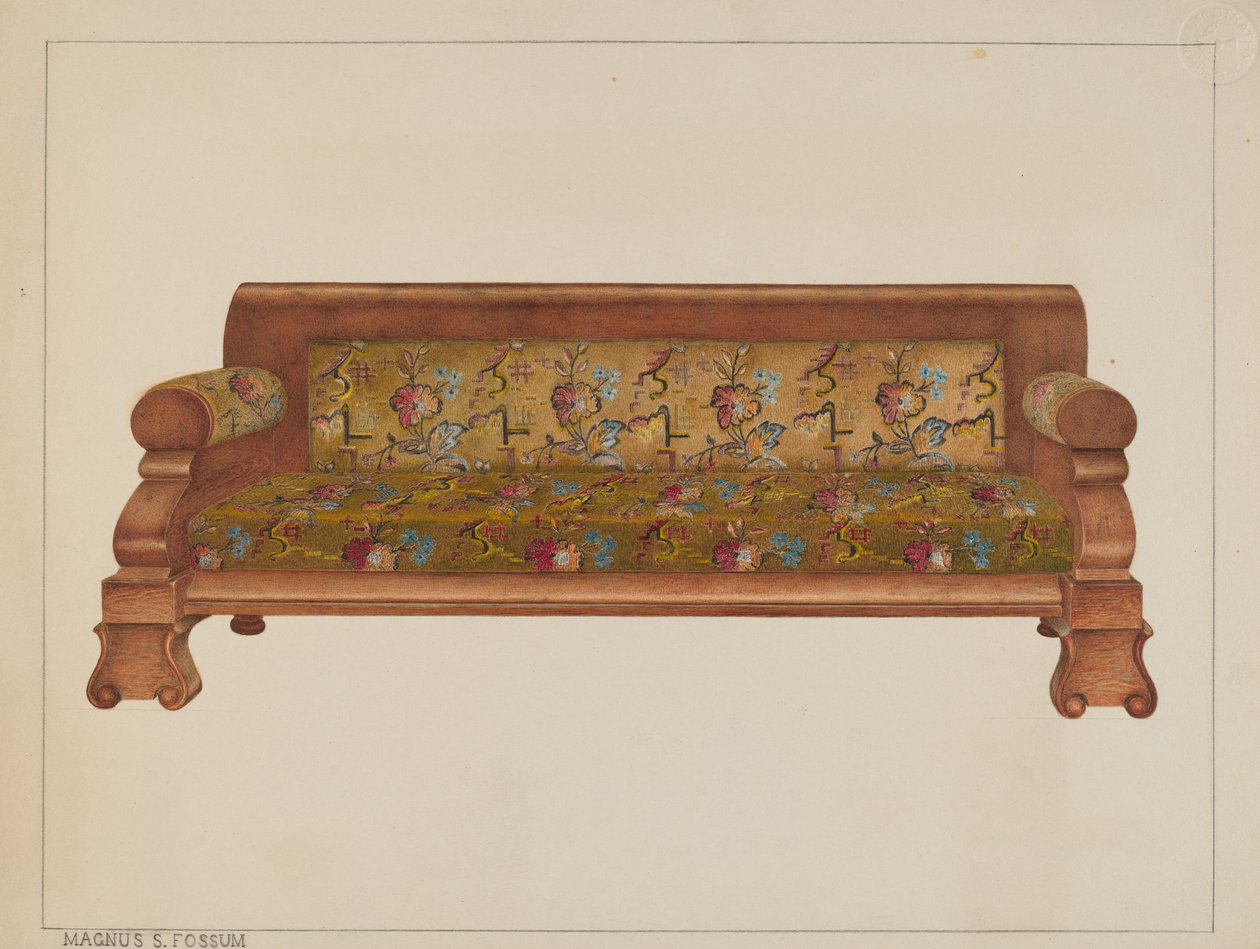 High Back Lounge, ca. 1938. af Magnus S. Fossum