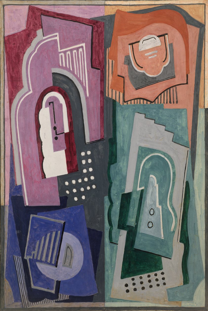 Five Element Composition, ca. 1929 (gouache) af Mainie Jellett