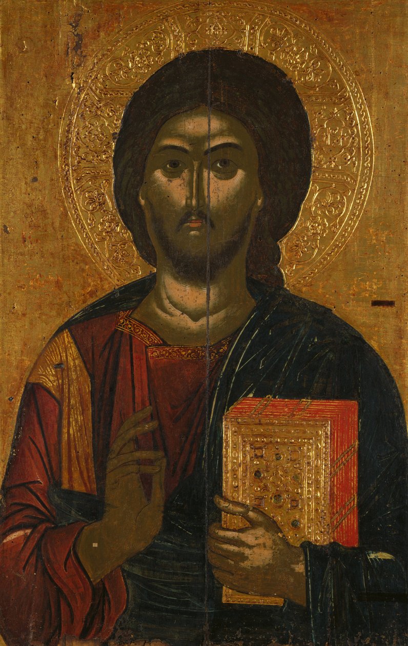 Christ Pantocrator af Mainland Greek workshop