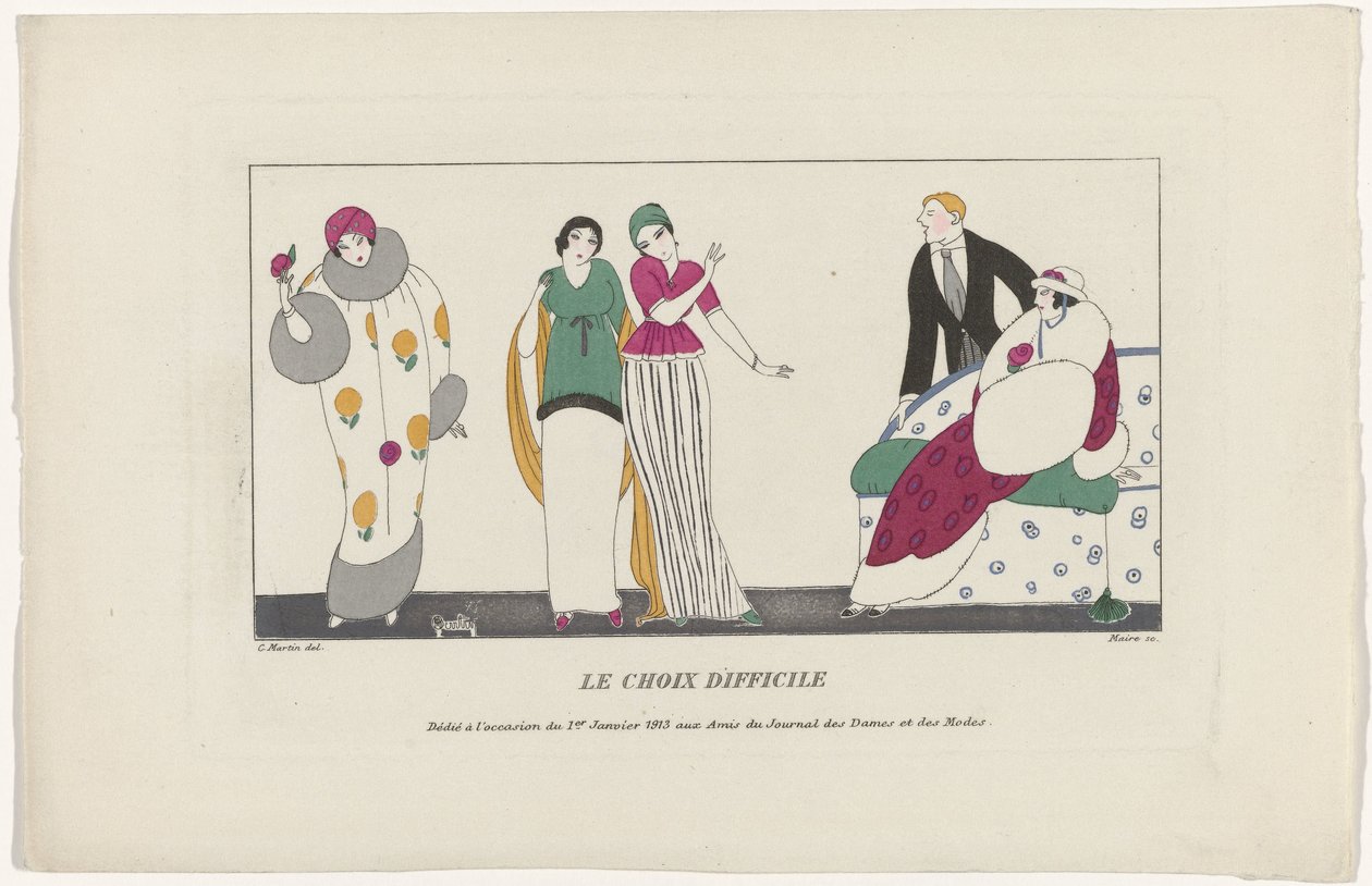 Journal des Dames et des Modes, 1. januar 1913: Det svære valg af Maire