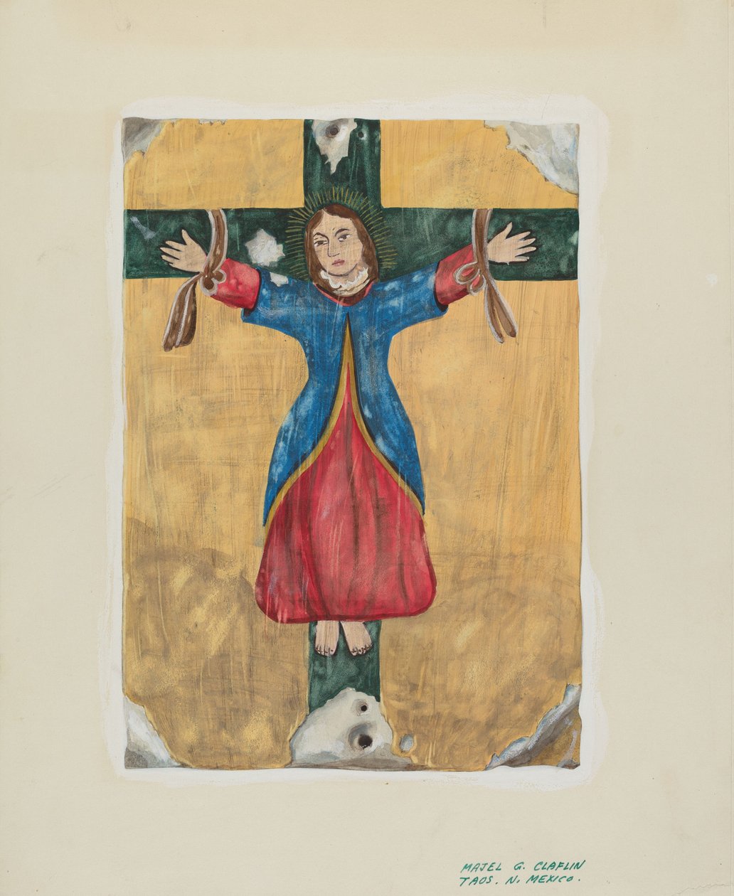 Maleri af St. Liberata, ca. 1939. af Majel G. Claflin