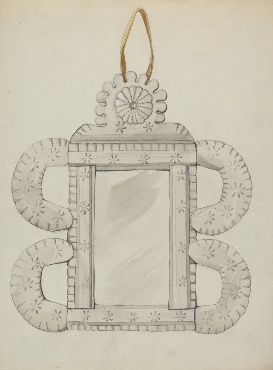 Spejlramme af blik, ca. 1936. af Majel G. Claflin