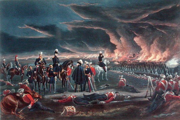 Den britiske hærs natbivuak ved Ferozshah, 21. december 1845, udgivet af Ackermann af Major G.F. (after) White