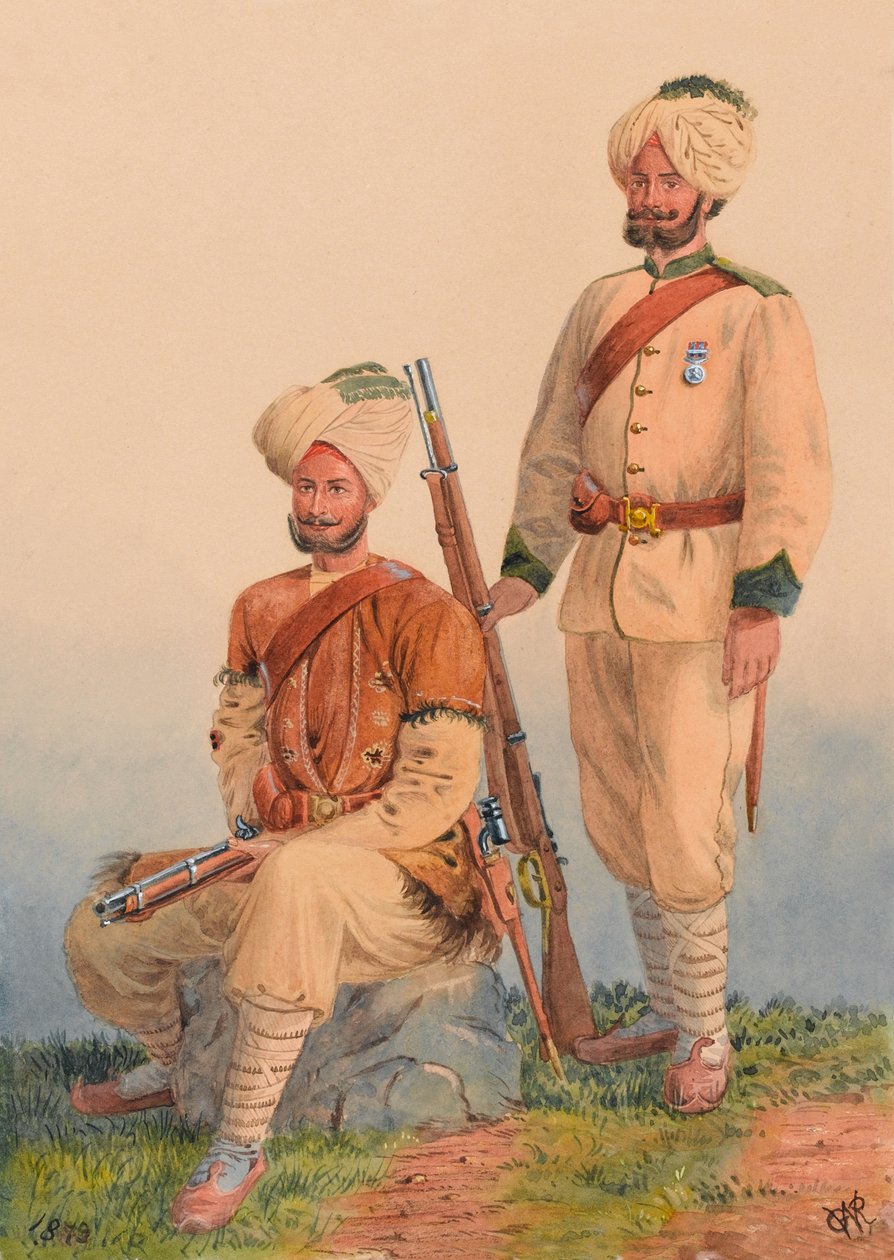 General Roberts Sikh Orderlies, Dewa Singh og Dehan Singh, 3rd Punjab Frontier Force af Major General R.G. Woodthorpe