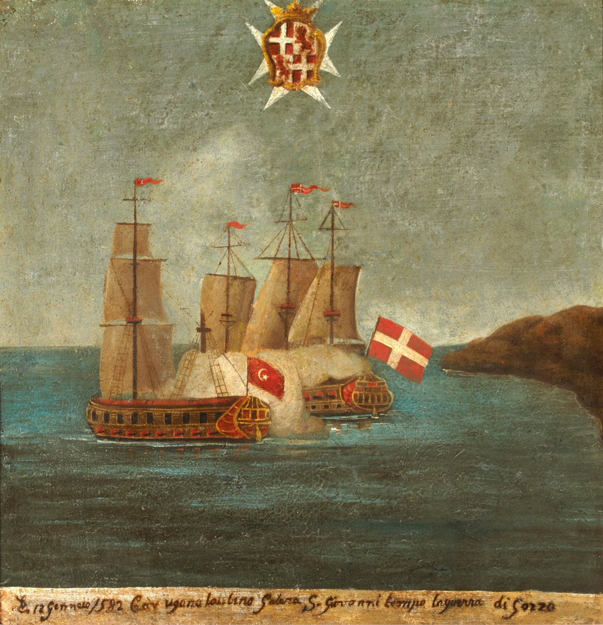 Søslag, 1582, Gozo af Maltese School