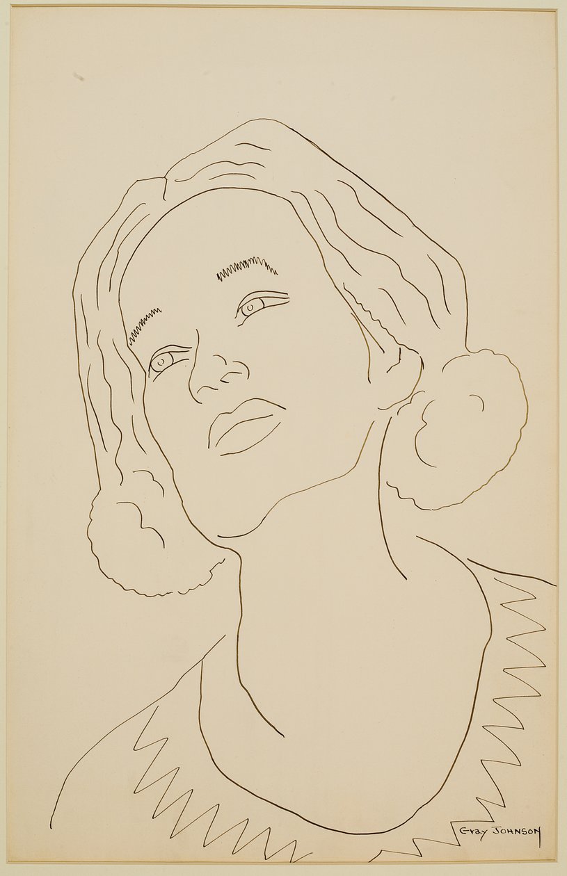 Studie af en pige #3 af Malvin Gray Johnson