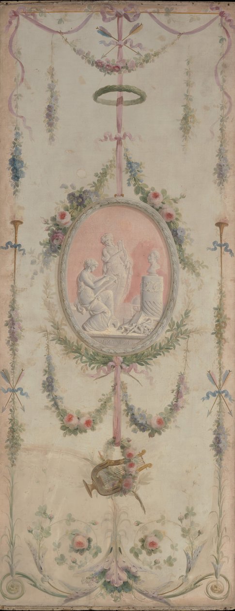 Dekorativt panel et af et par, 1700-tallet. af Manner of Le Riche
