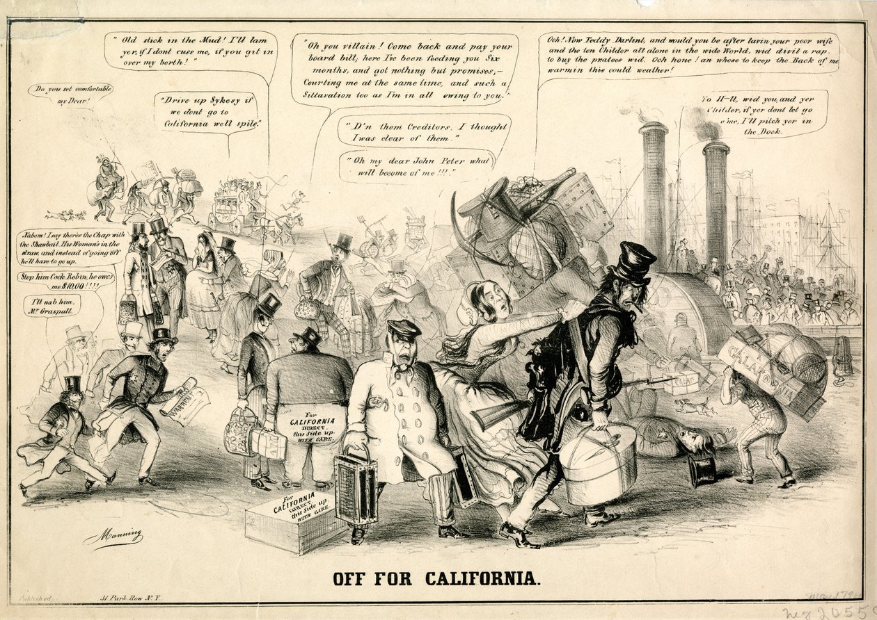 Afsted til Californien, 1849 af Manning