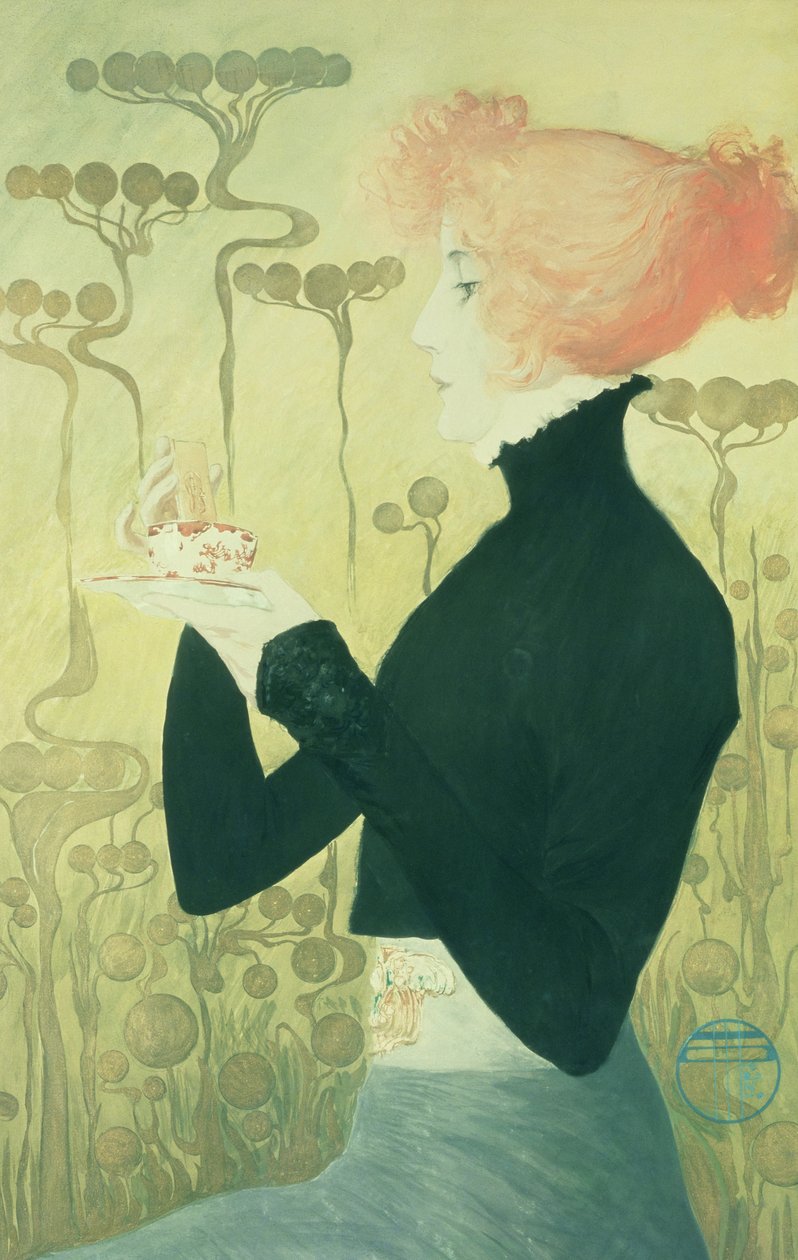 Portræt af Sarah Bernhardt af Manuel Orazi