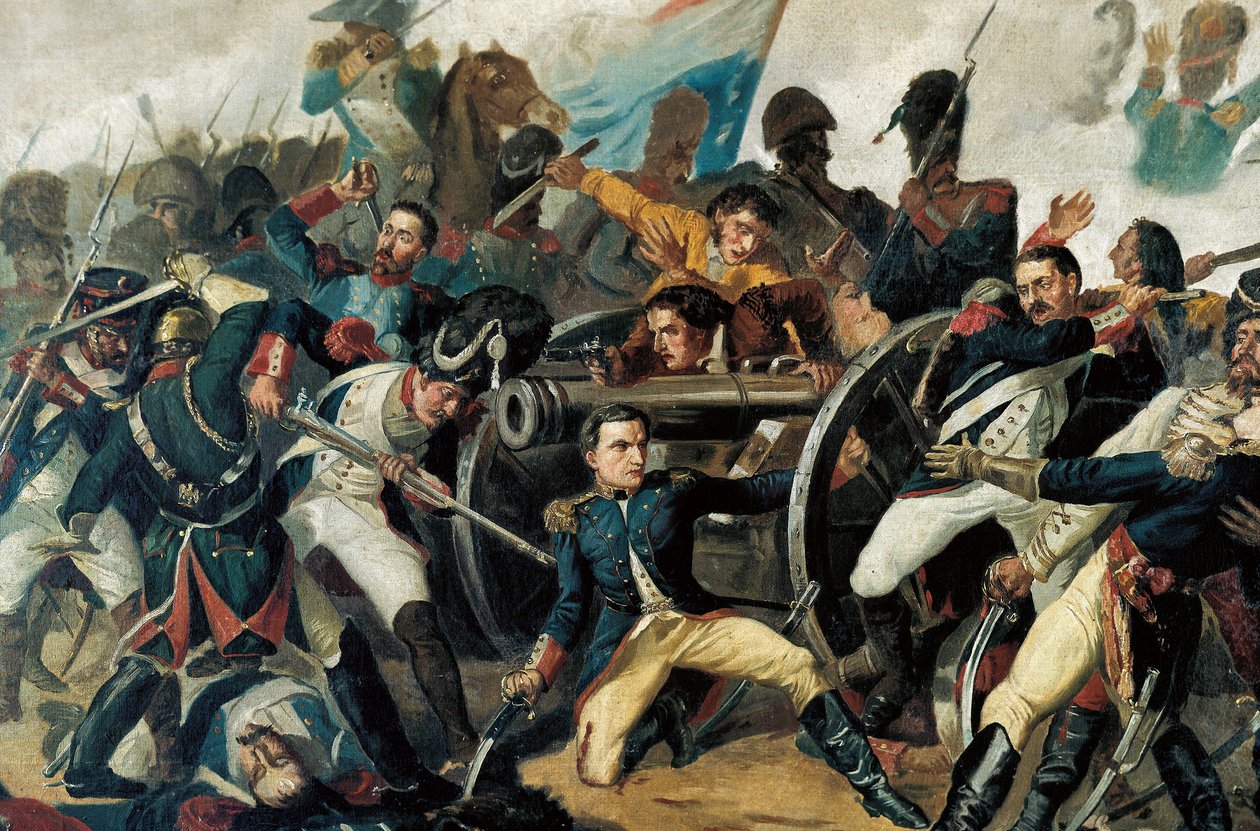 Spanske uafhængighedskrig (1808-1814) befolkningen gør oprør mod den franske besættelse af Napoleon I (detaljer) af Manuel (after) Castellano
