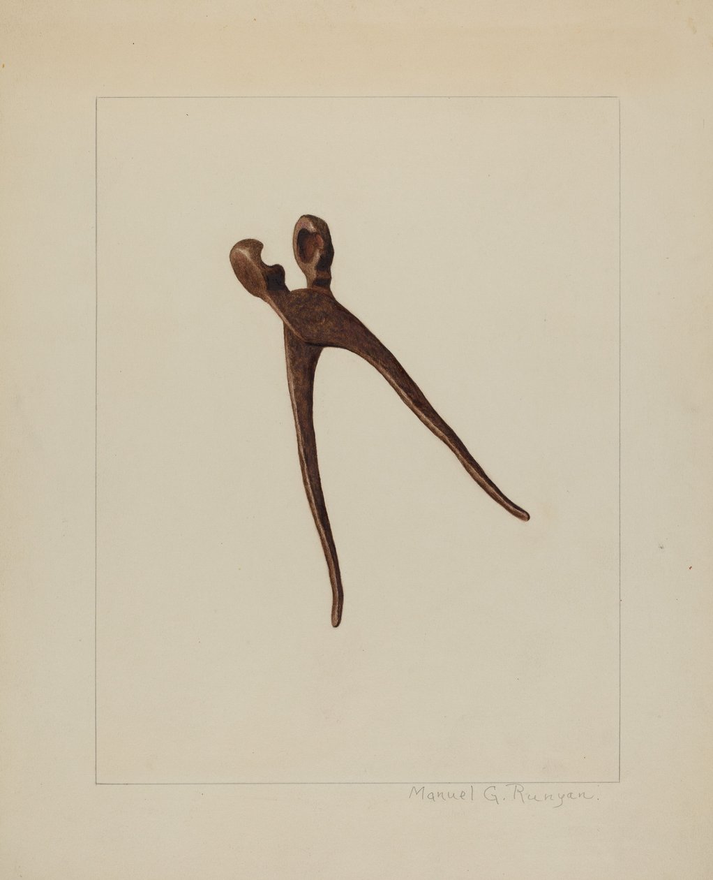 Kugleform, ca. 1938. af Manuel G. Runyan