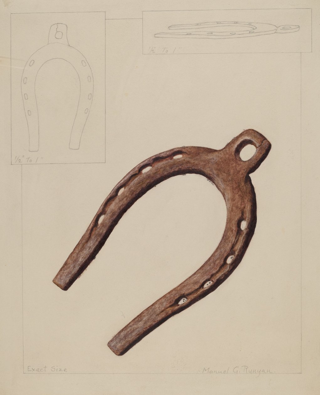 Mule sko, ca. 1937. af Manuel G. Runyan