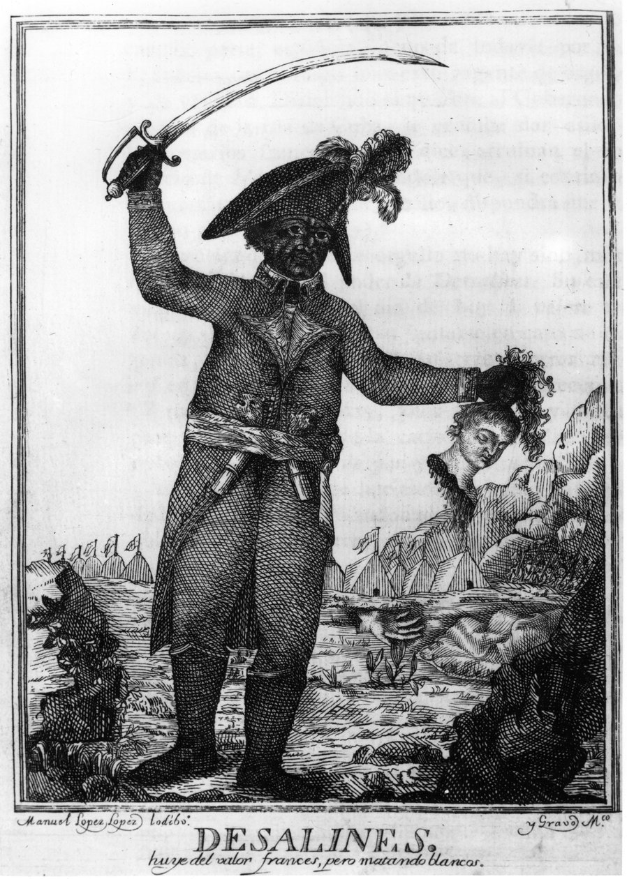 Jean Jacques Dessalines, leder af den haitiske revolution, 1806. af Manuel Lopez