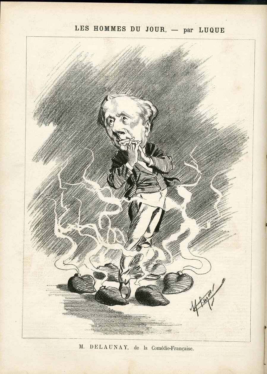Illustration af Manuel Luque (1854-1919) til forsiden af La Caricature (1880) af Manuel Luque