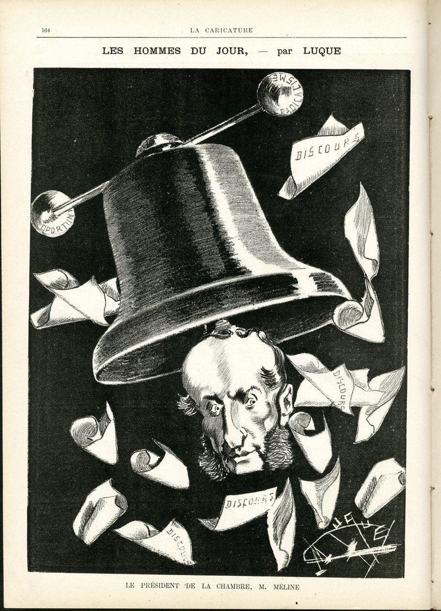 Illustration af Manuel Luque (1854-1919) i La Caricature (1880) af Manuel Luque