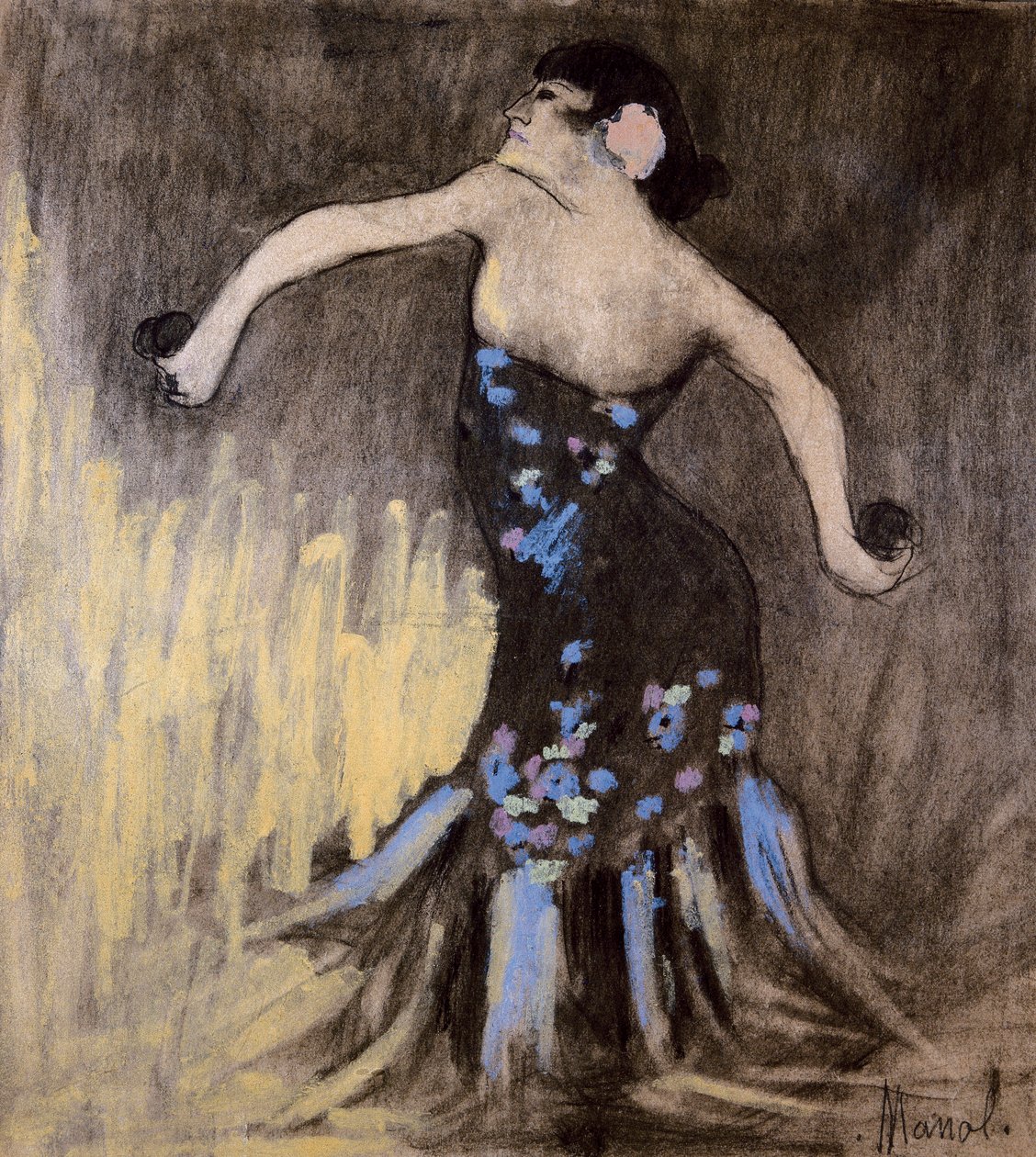 Flamenco danser af Manuel Martinez Hugue Manolo