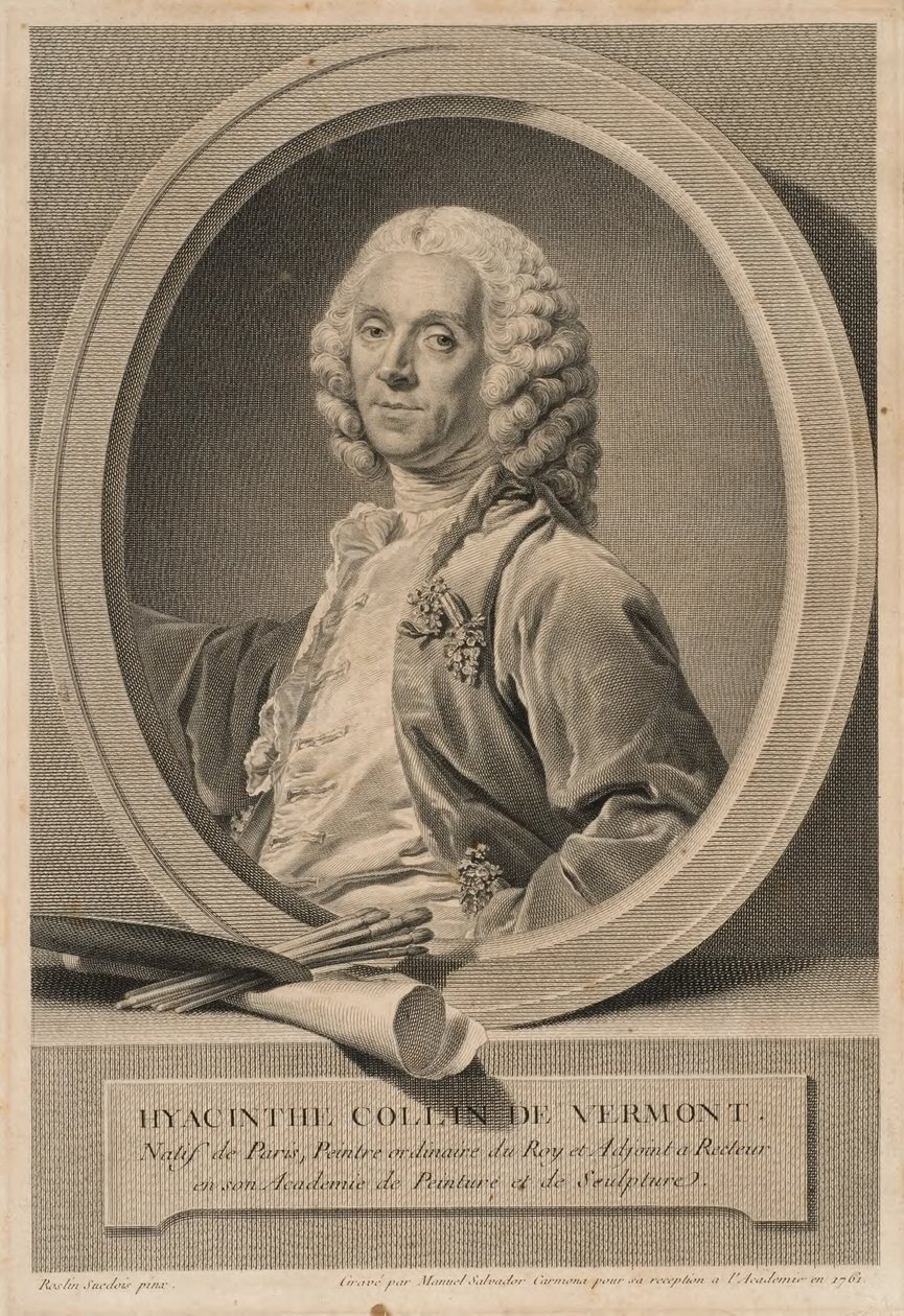 Hyacinthe Collin de Vermont, 1693-1761, maler og medlem af akademiet af Manuel Salvador Carmona