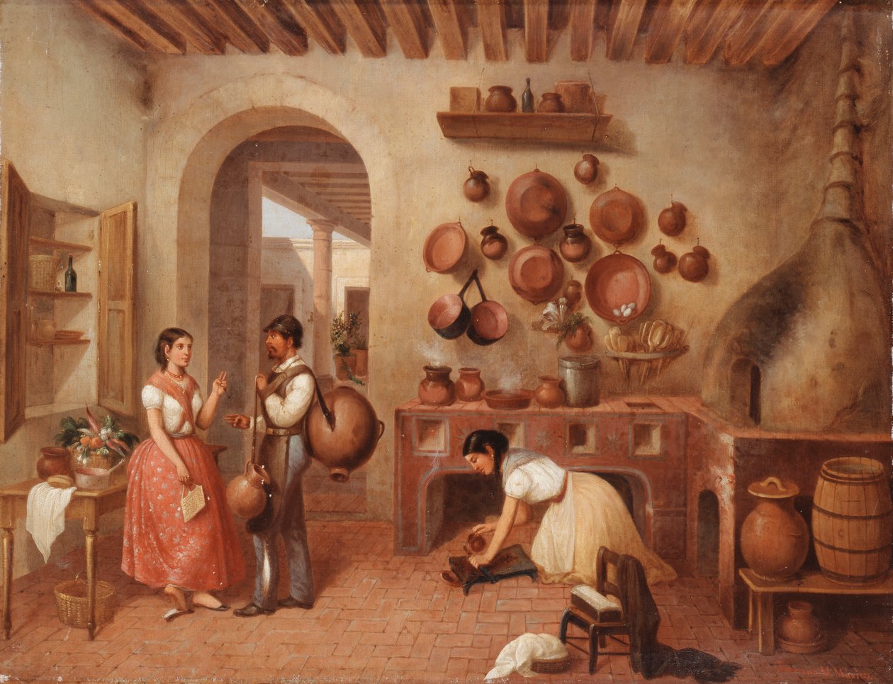 I Haciendaens køkken, af Manuel Serrano