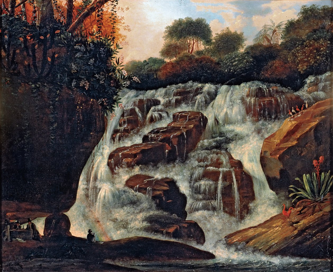 Stort Tijuca -vandfald af Manuel de Araújo Porto Alegre
