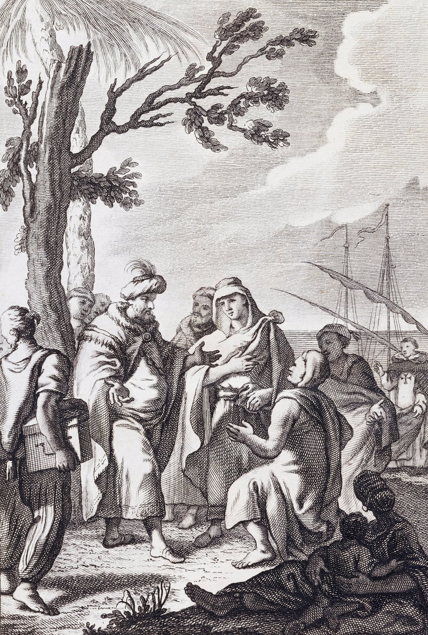 Illustration til "Traktaten om Algier" af Miguel de Cervantes af Manuel de la Cruz y Cano