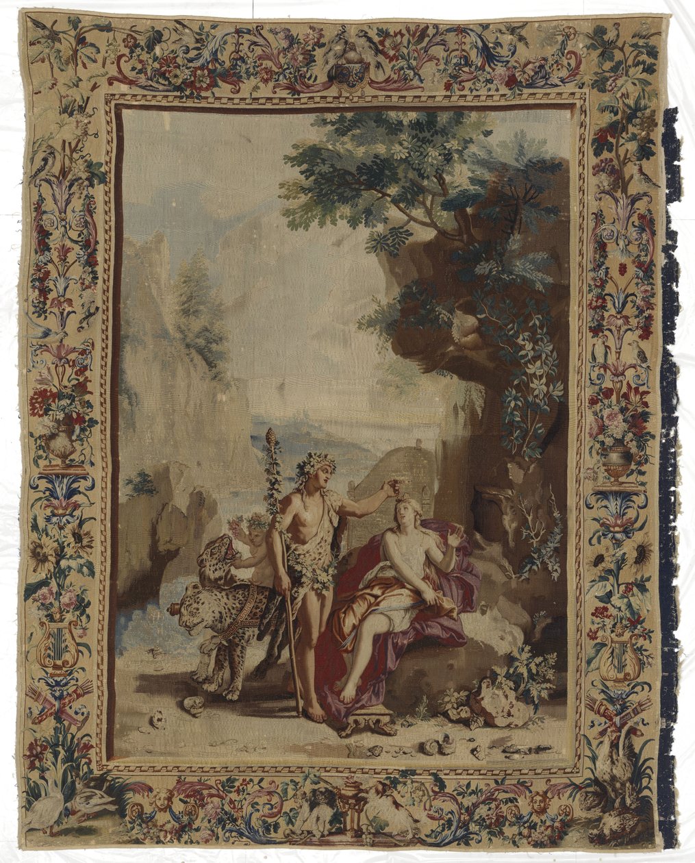 Bacchus og Ariadne Bacchus en Ariadne De metamorfosen van Ovidius (serietitel) af Manufacture Royale des Gobelins