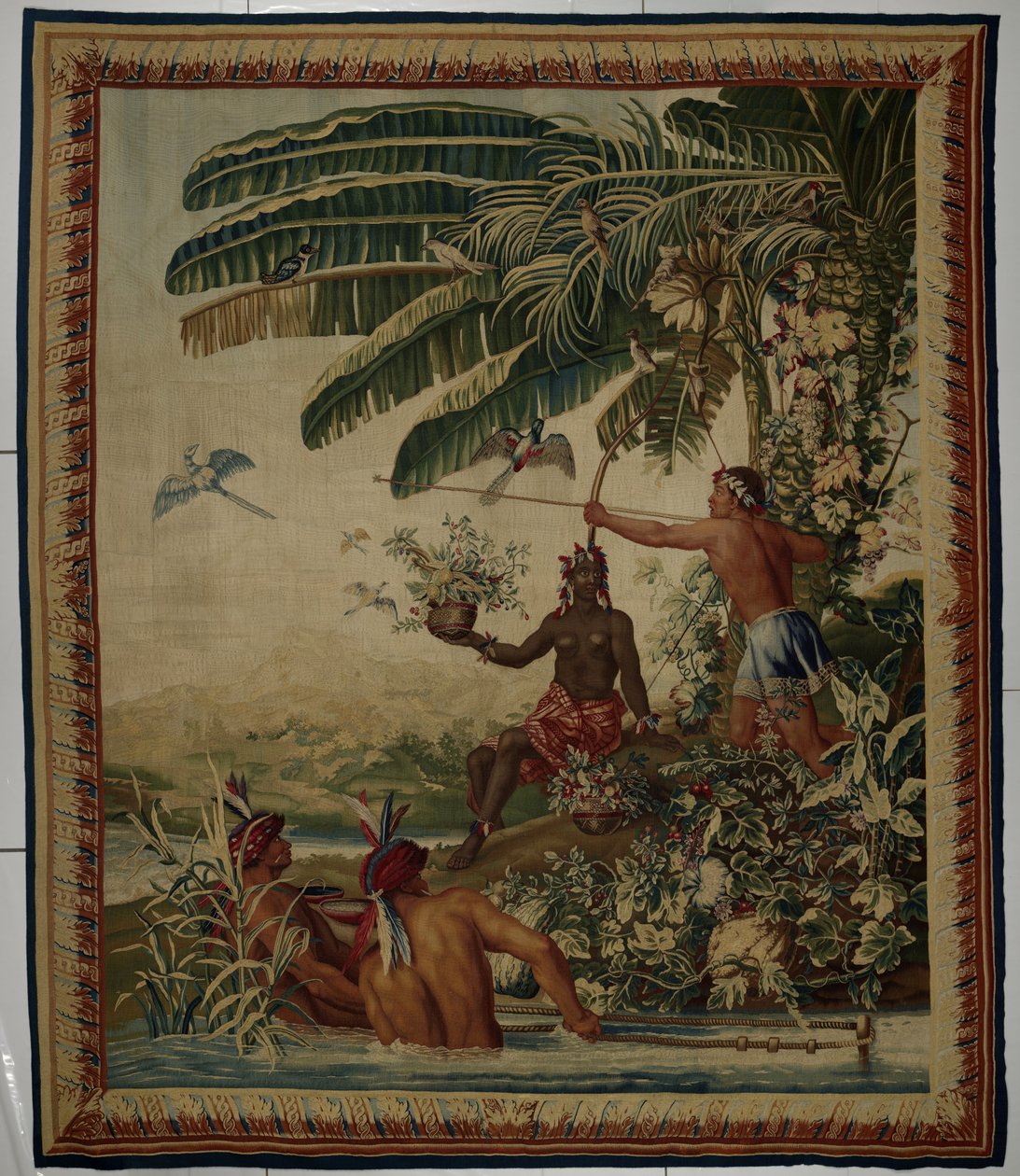 Fiskerne, gobelin fra Les Anciennes Indes-serien (Det gamle Indien). fisker af Manufacture Royale des Gobelins