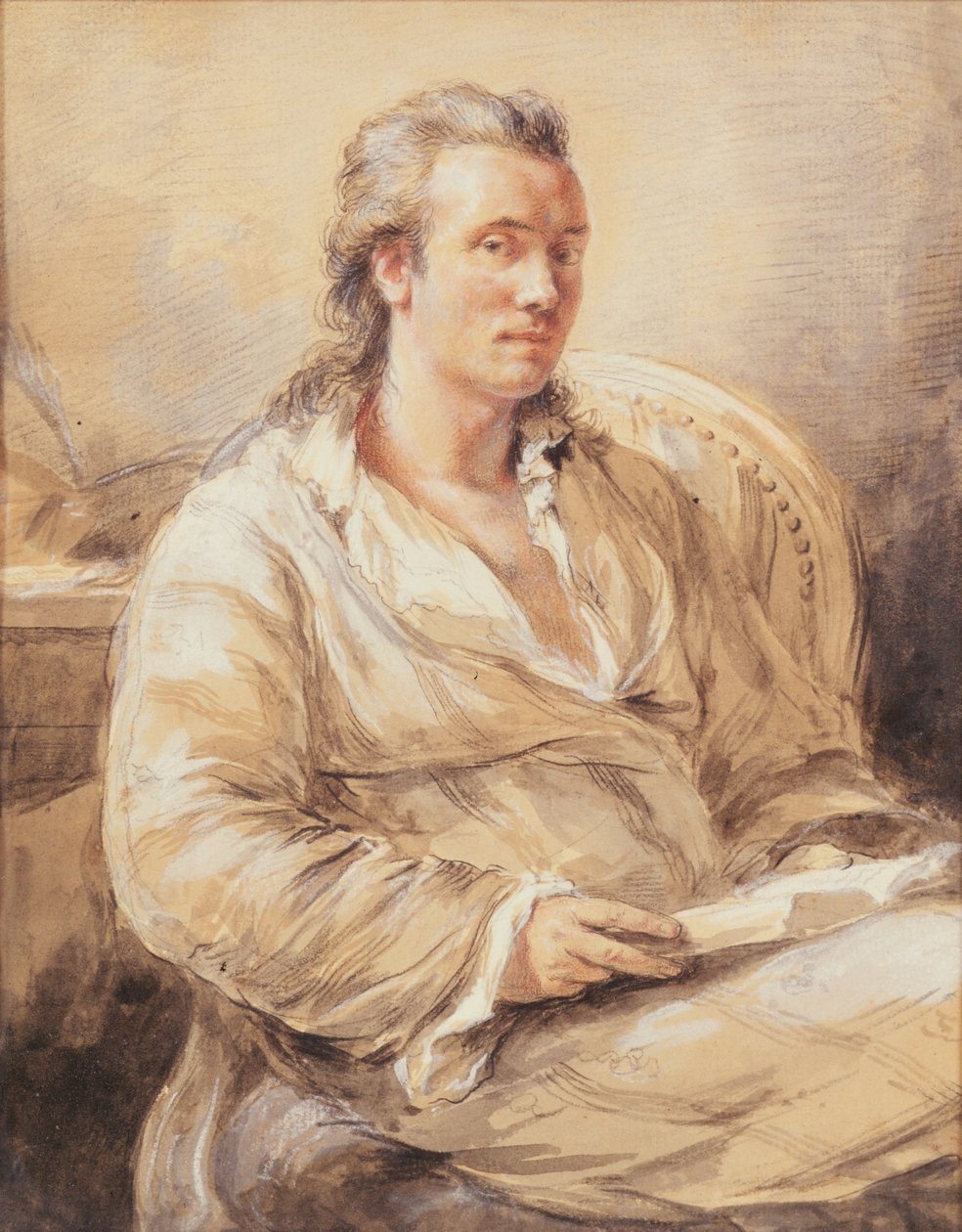 Selvportræt af Marc Theodore Bourrit