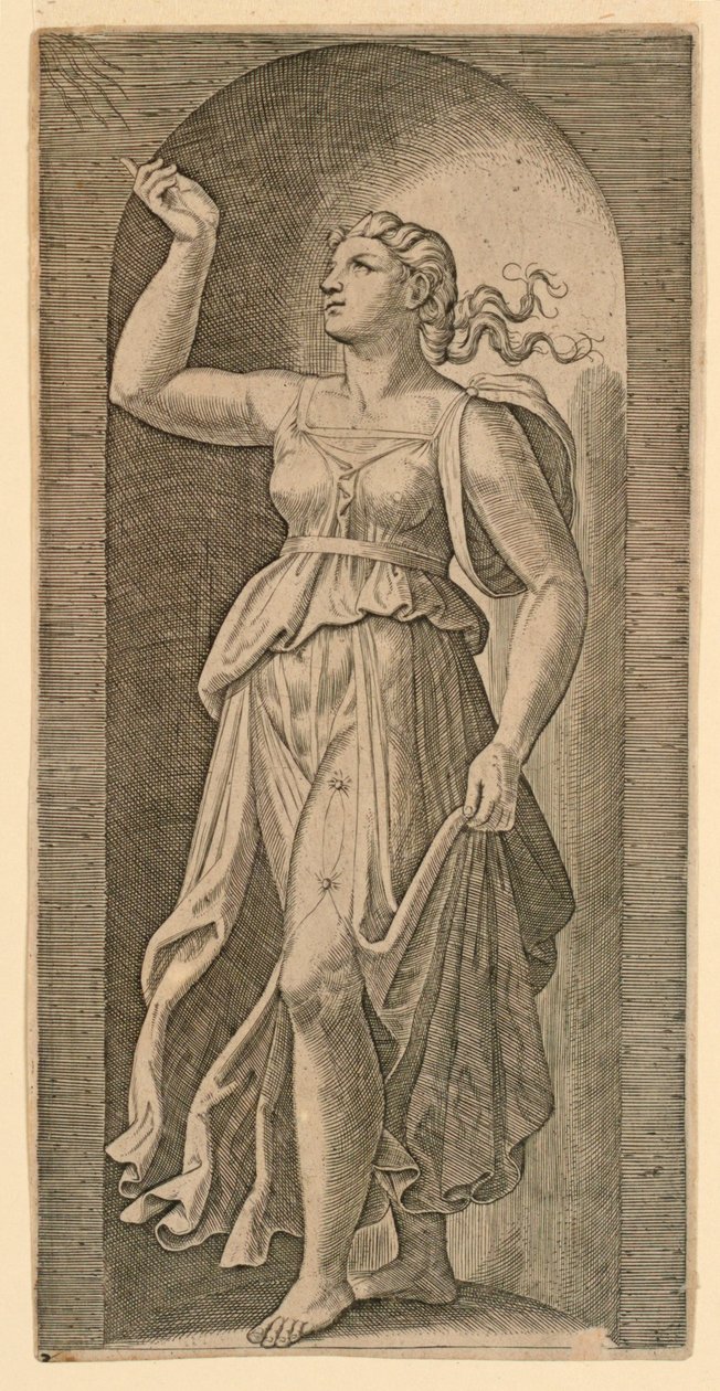 Allegorisk Trosfigur af Marc Antonio Raimondi