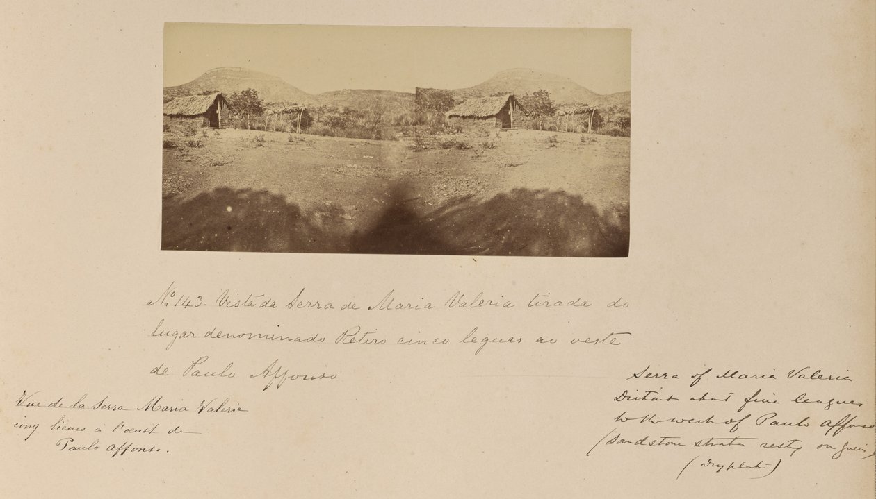 Udsigt over Serra de Maria Valéria taget fra det sted, der hedder Retero, fem mil vest for Paulo Affonso af Marc Ferrez