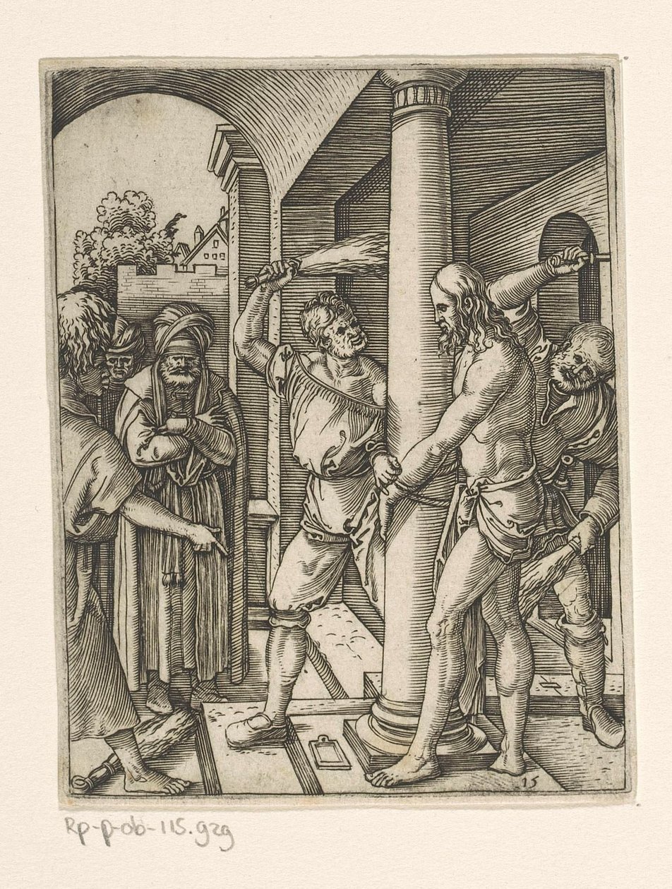 Kristi svøbe Passion of Christ (serietitel) af Marcantonio Raimondi