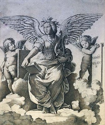 Poesi, ca. 1515 (stik) af Marcantonio Raimondi