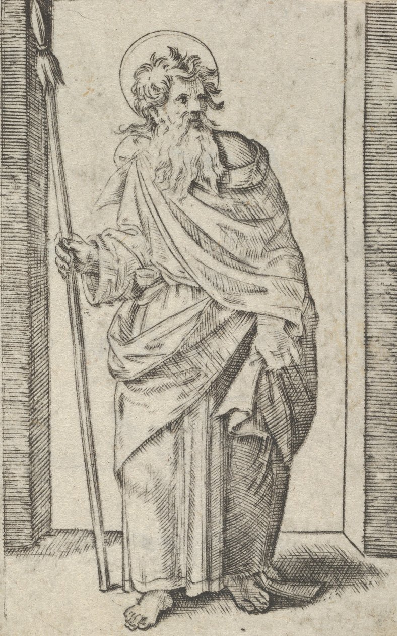 Sankt Matthias, ca. 1500-1534. af Marcantonio Raimondi