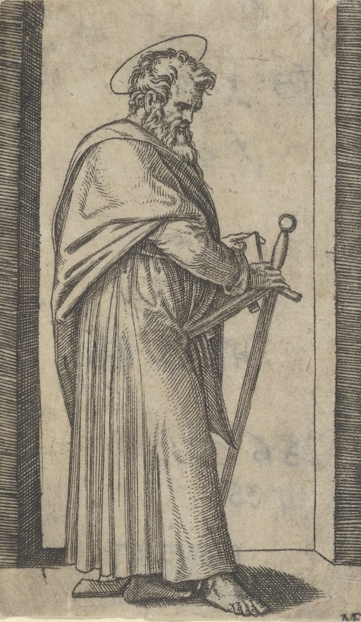 Saint Paul, sværd i højre hånd, fra serien 