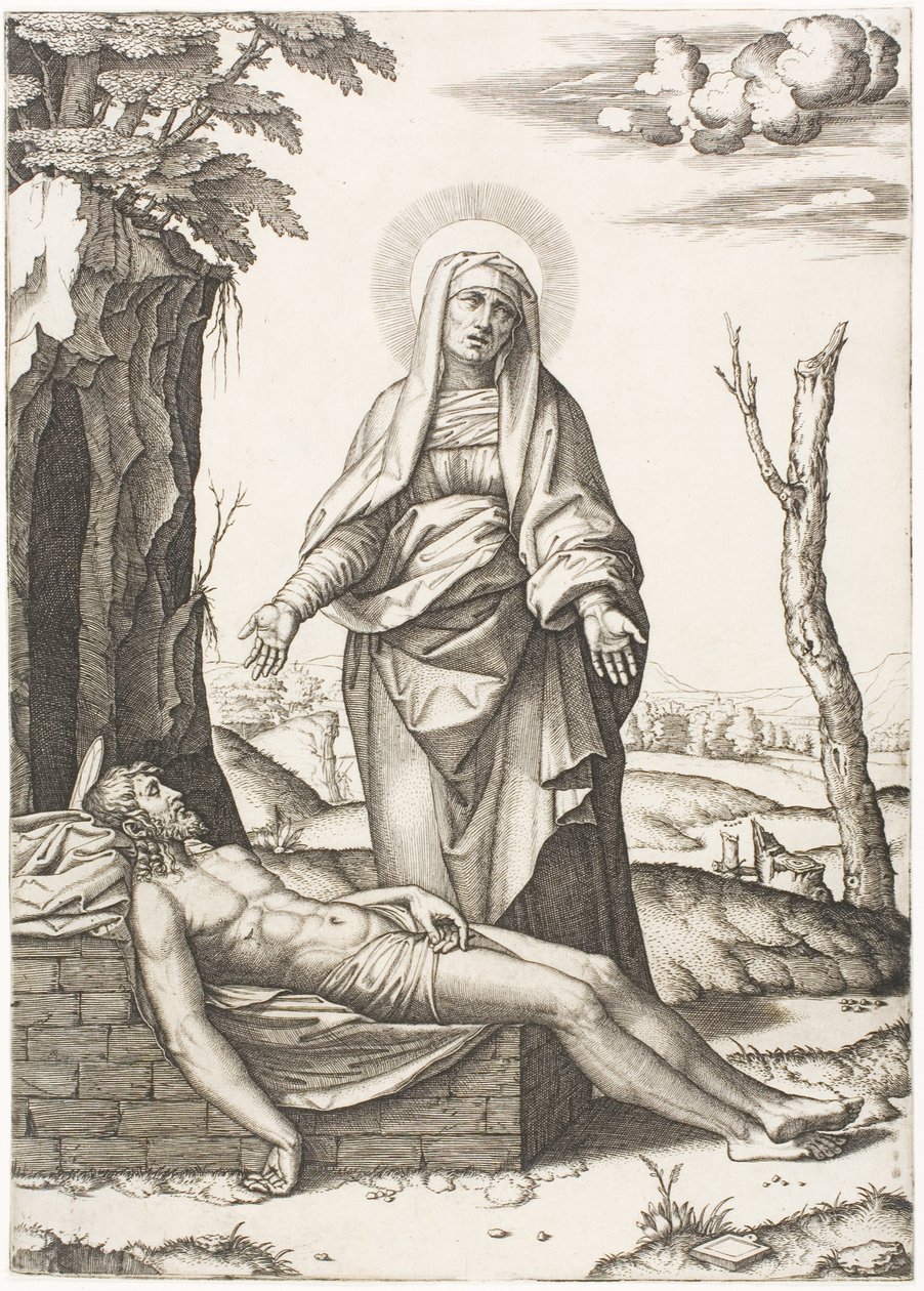 Pietaen af Marcantonio Raimondi