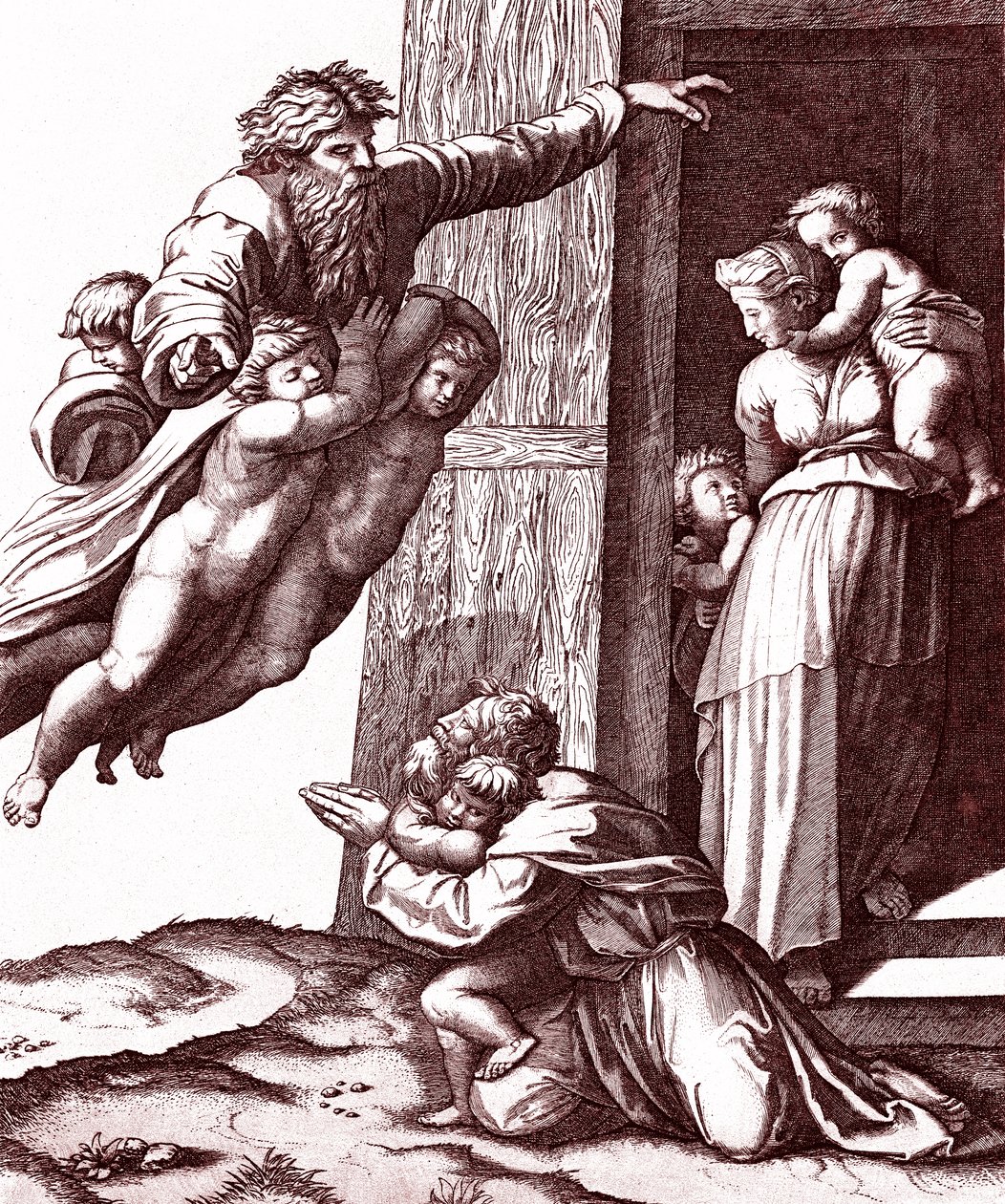 Abrahams kald af Marcantonio Raimondi
