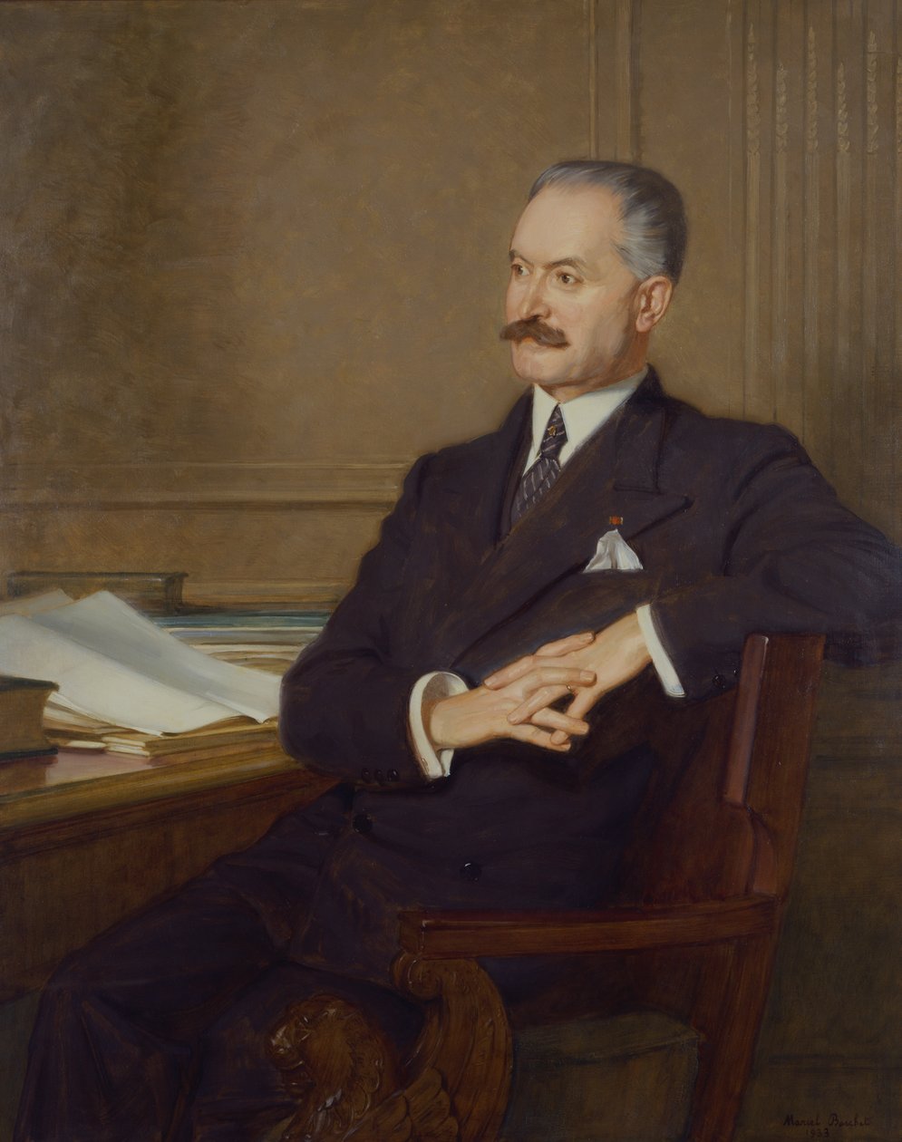 Portræt af Albert Lebrun (1871-1950) 1933 af Marcel Andre Baschet