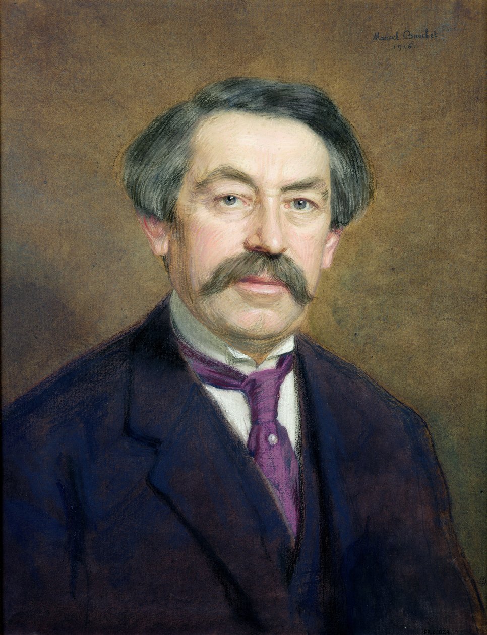 Portræt af Aristide Briand (1862-1932) 1916 (pastel på papir) af Marcel Andre Baschet