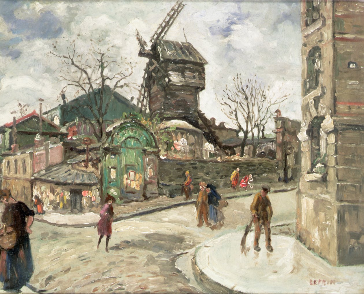 Moulin de la Galette, 1918 af Marcel Leprin