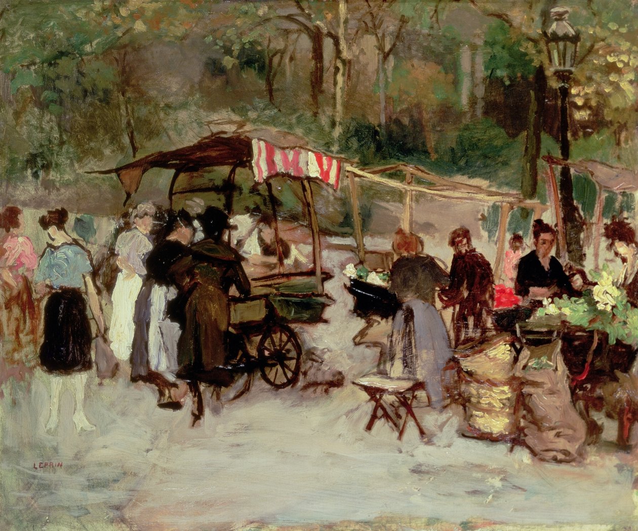 Blomstermarkedet, 1924 af Marcel Leprin