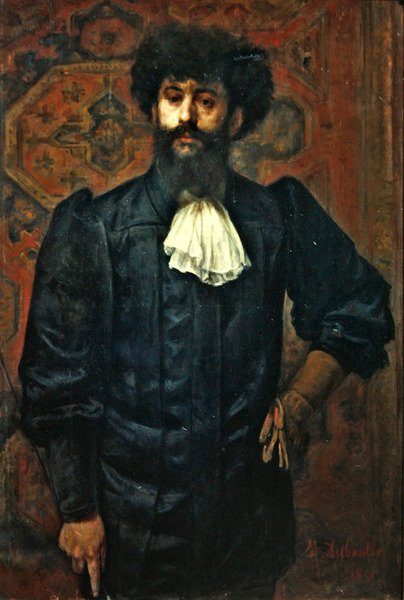 Portræt af Joseph Peladen, 1891 af Marcellin Gilbert Desboutin