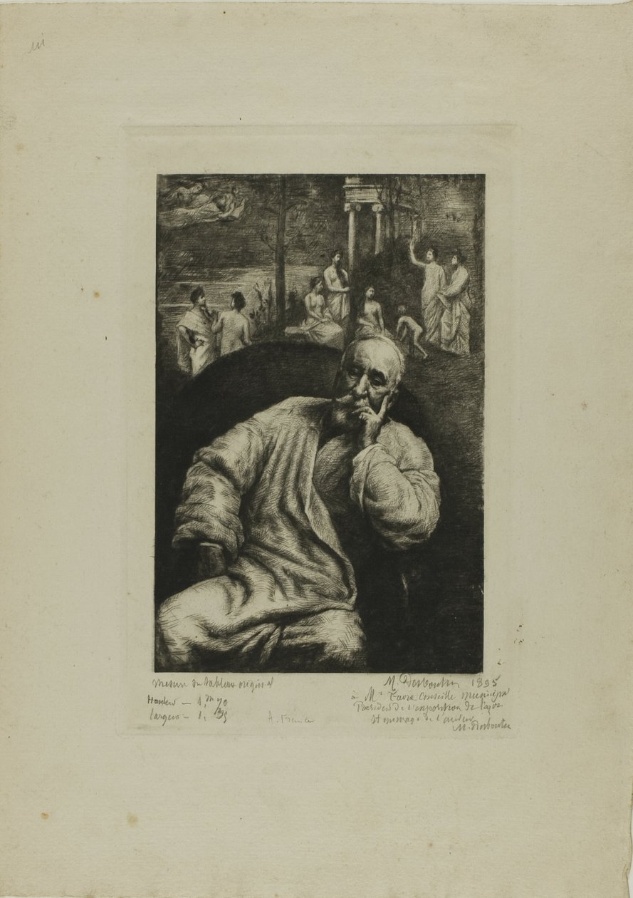 Pierre Puvis de Chavannes, Portræt og Komposition af Marcellin Gilbert Desboutin