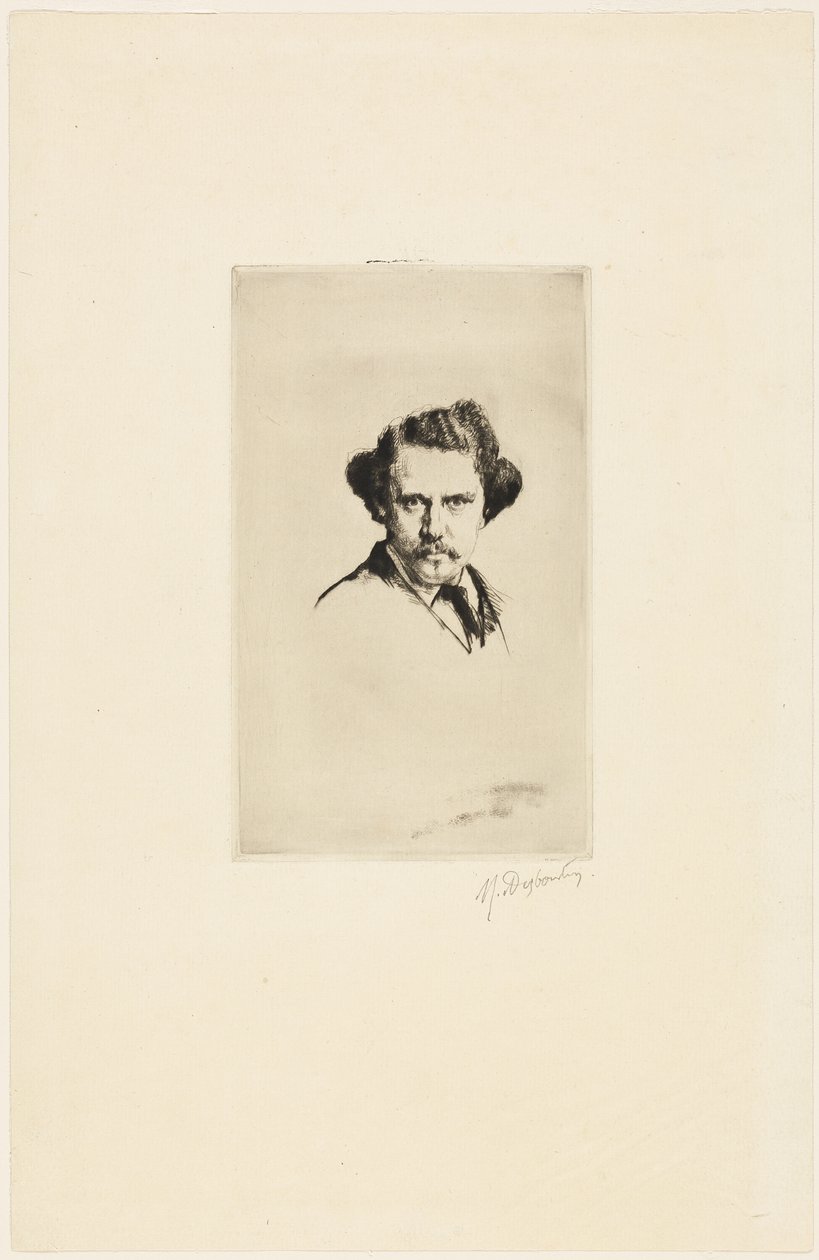 Portræt af Alfred Cadart af Marcellin Gilbert Desboutin