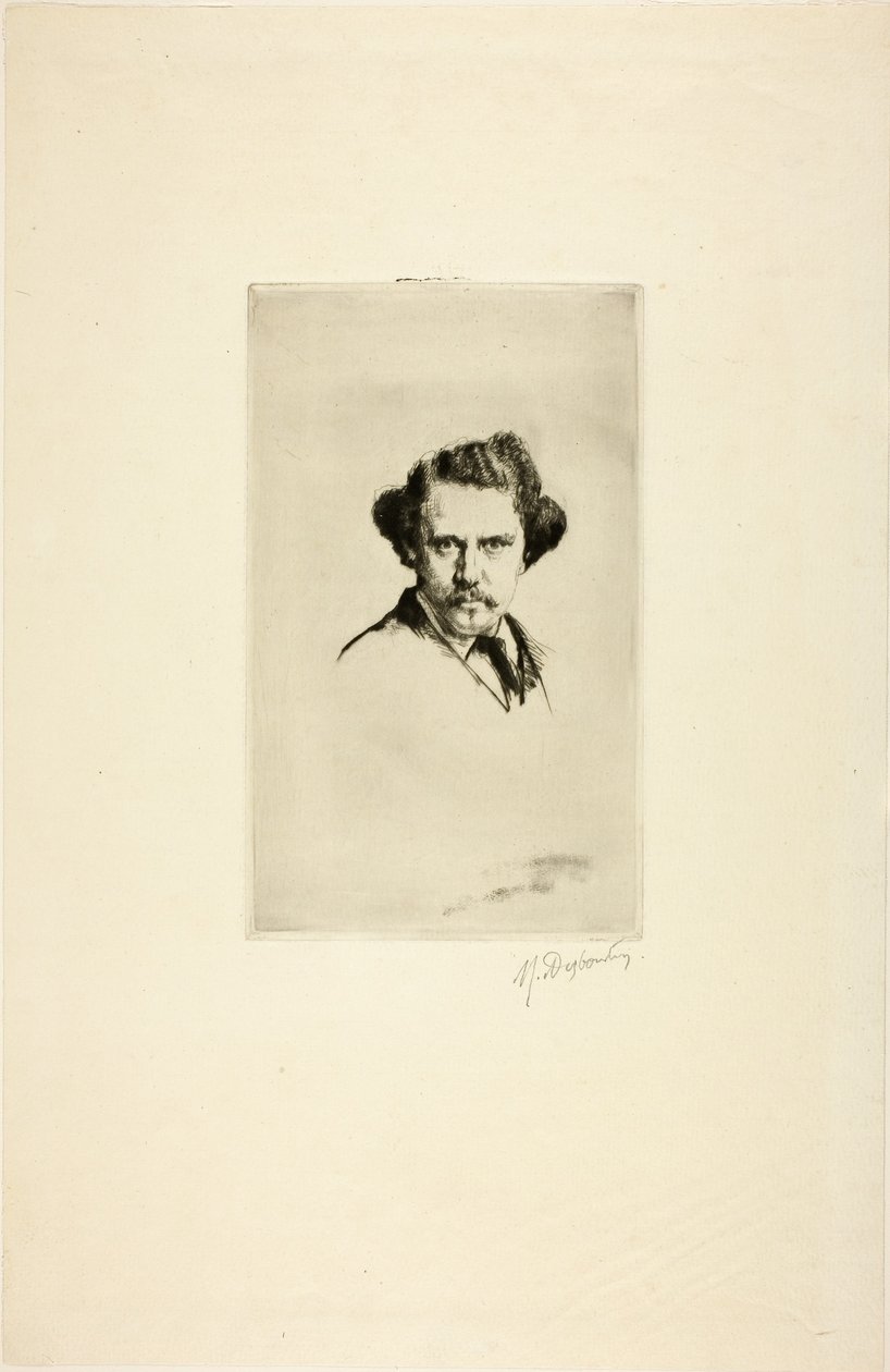 Portræt af Alfred Cadart, 1875 af Marcellin Gilbert Desboutin