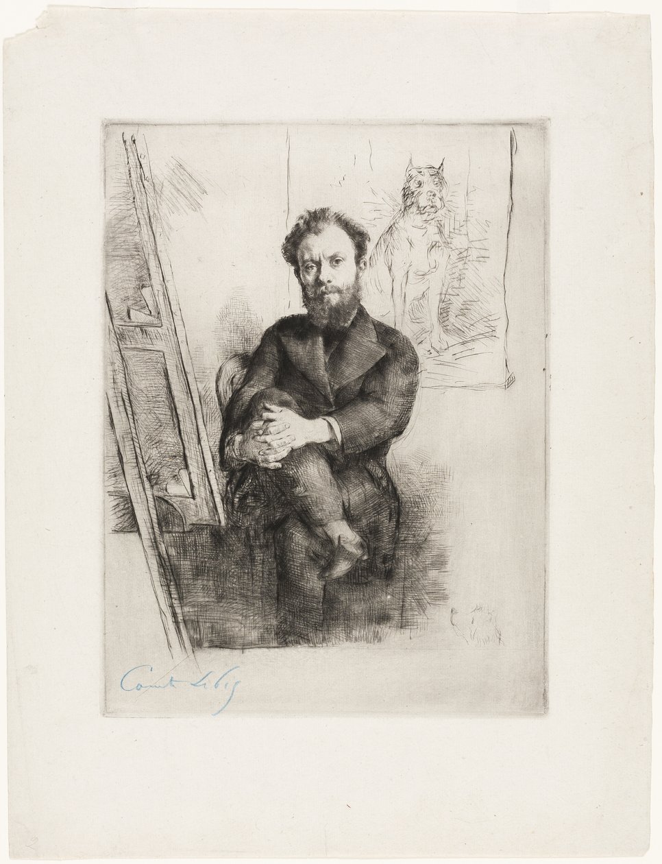 Portræt af Viscount Ludovic Napoleon Lepic af Marcellin Gilbert Desboutin