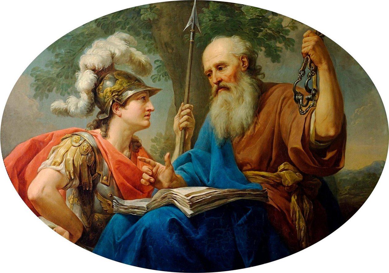 Alcibiades bliver undervist af Sokrates af Marcello Bacciarelli
