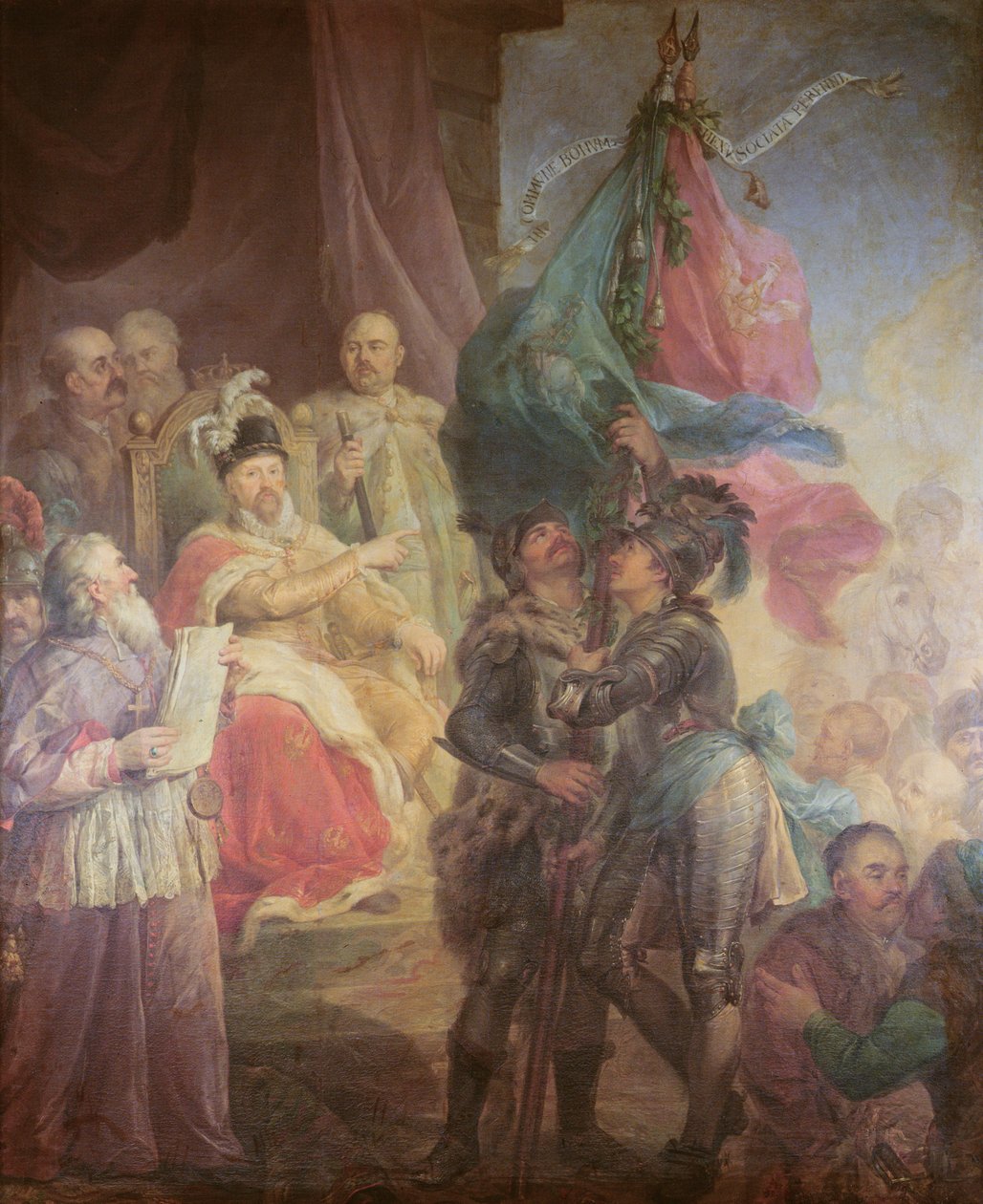 Unionen af Litauen med Polen i 1569, 1783-85 af Marcello Bacciarelli