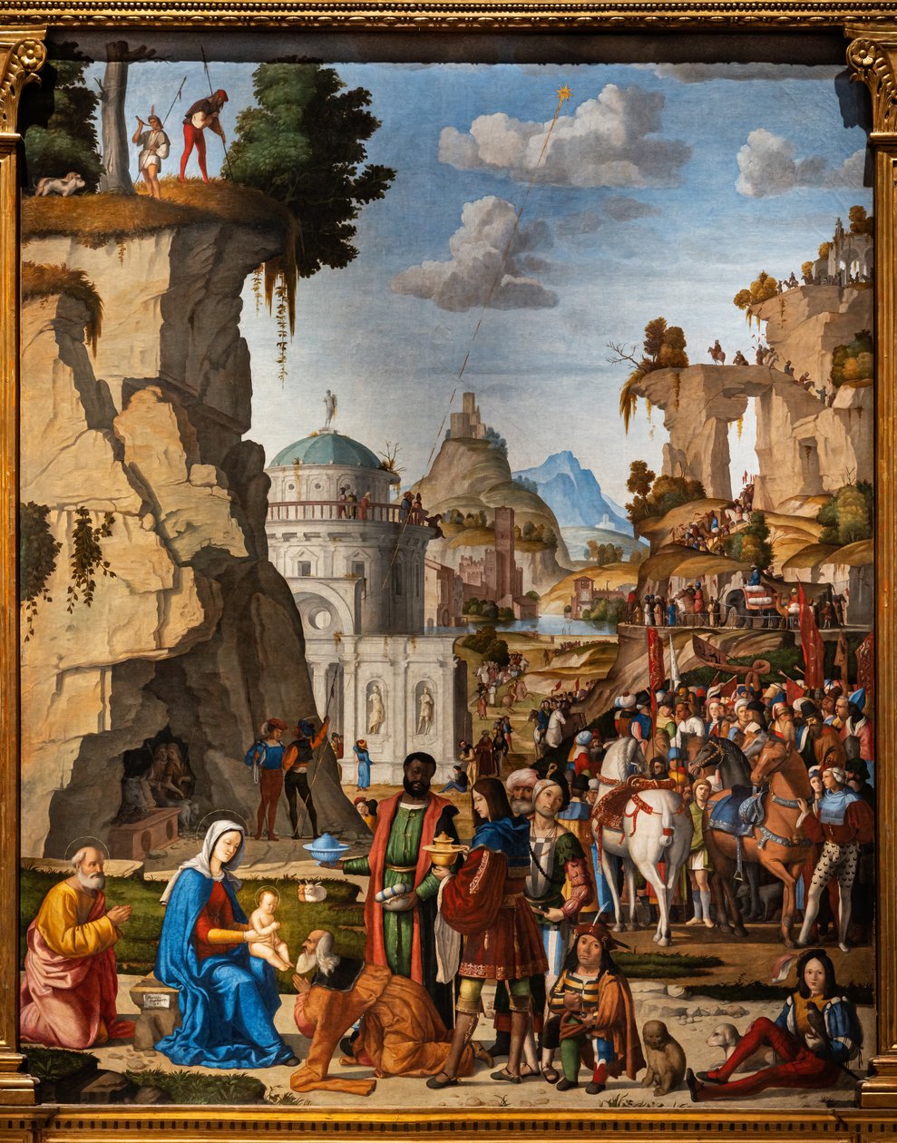 Tilbedelse af de vise mænd, detaljer af Marcello Fogolino