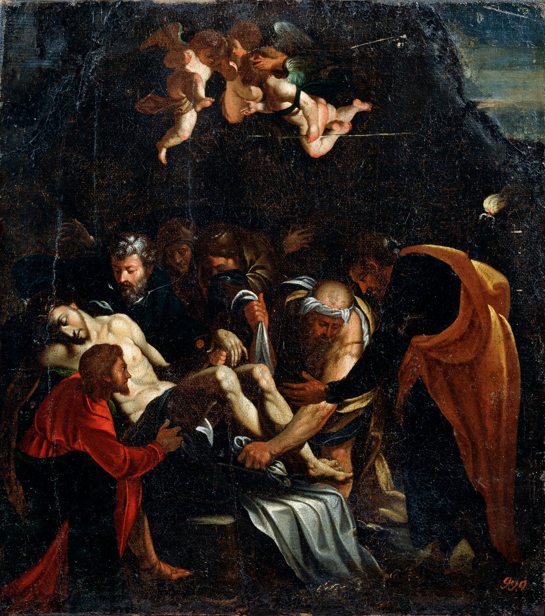 Nedstigningen fra korset, 1500-tallet. af Marcello Venusti