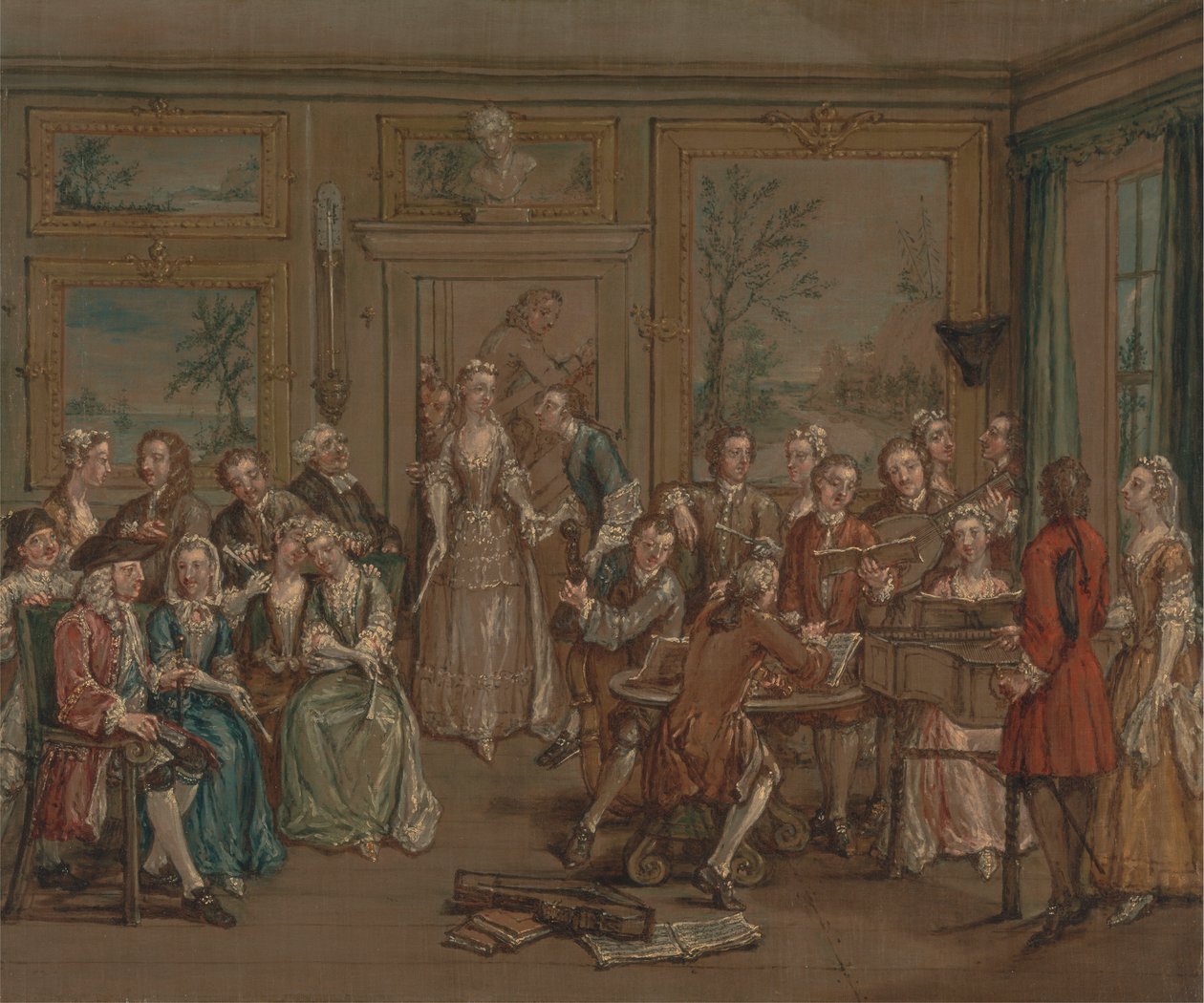 Musikalsk samtale af Marcellus Laroon the Younger