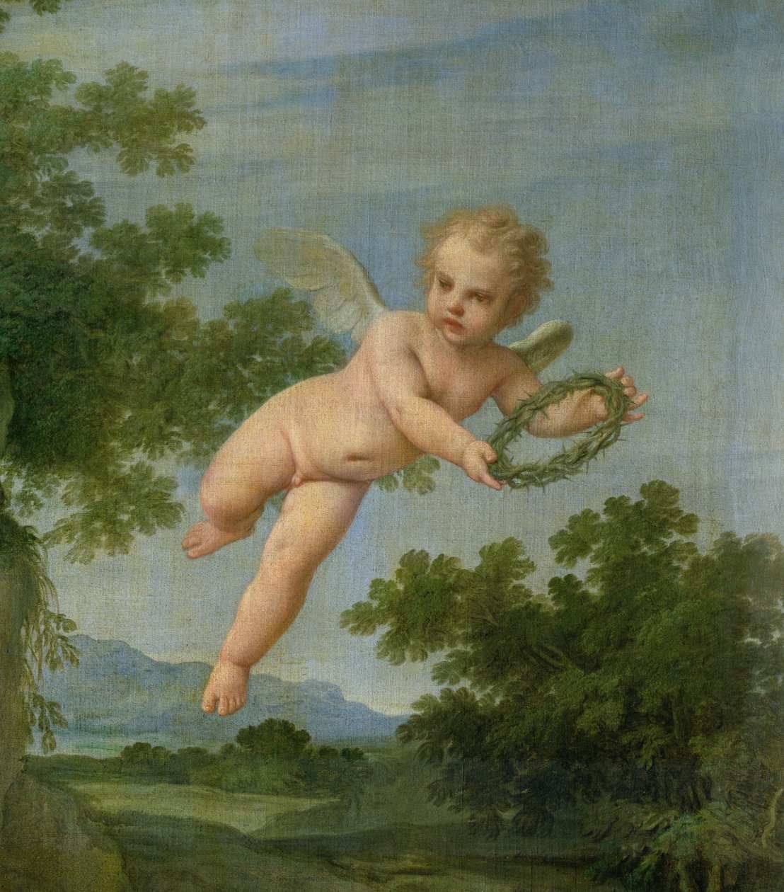 Penitent Mary Magdalene, 1700-05 (detalje af 68660) af Marcantonio Franceschini